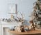 Gold Lounging Deer LED Figurine Set, 21" & 21.75"